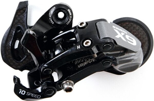 Schaltwerk X9 10-Gang medium Käfig 00.7515.066.030, carbon grau