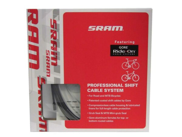 Schaltzug System Sram Professional by Gore Ride-On für Road und MTB schwarz
