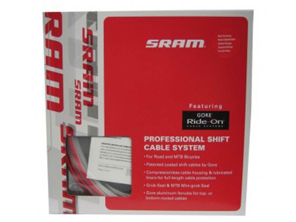 Schaltzug System Sram Professional by Gore Ride-On für Road und MTB rot