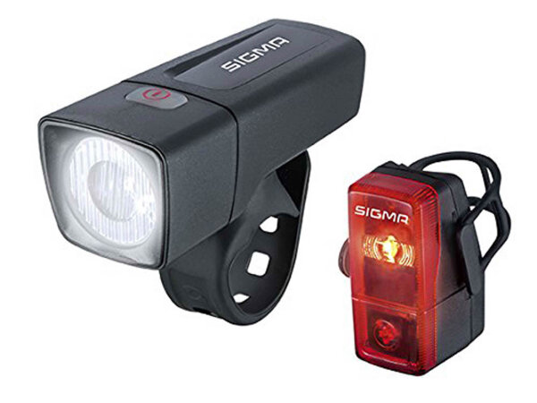 Fahrrad LED Bat-Beleuchtung Set Sigma Aura 25/Cubic