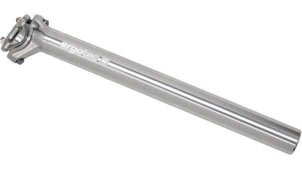 Ergotec Sattelstütze ATAR - 31,6x350, SB15, Safety Level 4, silber poliert