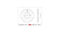 RK Kettenrad "8791" 630, Stahl, silber 38...