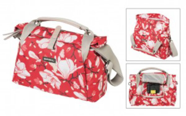 Lenkertasche Basil Magnolia City Bag poppy red  m. Reißverschluss  7 Liter