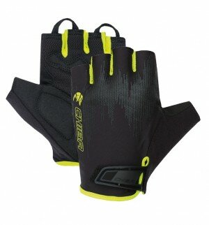 Handschuh Chiba Frequence Road kurz Gr. M / 8, schwarz/neongelb