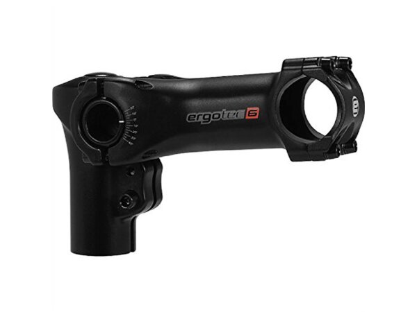 Ergotec Vorbau SWELL RE 70 AHEAD 31,8 - 80mm, winkelverstellbar -20°- +40°, Safety Level 6, schwarz matt