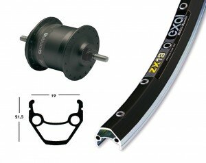 v-rad 26x1.75nabend.dhc3003 sz.starr 36l exal zx 19 schw./silb.niro-spei.