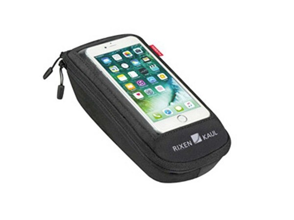 Phone Bag Plus M KLICKfix mit Adapter transparent/schwarz, mit Drehkupplung