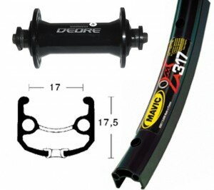 V-Rad 26x1.75Deore sz.SSP 36L Mavic XM 317 schwarz.Niro-Spei.(sz)