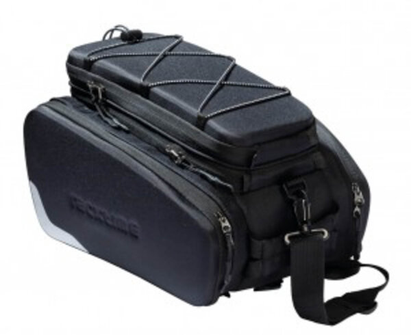 racktime system fahrradtasche odin schwarz, inkl. snapit adapter