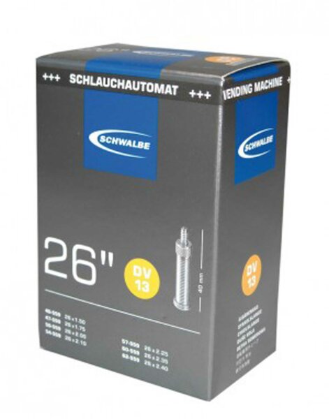 schlauch schwalbe dv 13 in folie 26x1.50-2.50" 40/62-559 dv40mm          
