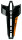 trinkflaschenhalter sks velocage kunststoff, schwarz glänzend/orange