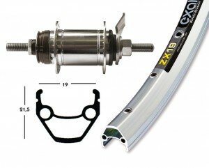 h-rad 28x1.75rb-nabe shim.1-g.36l exal zx 19 silber.niro-spei.(2x 2,34)