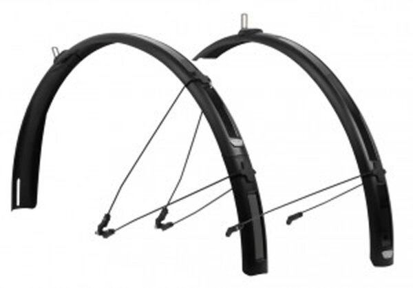 schutzblechset zéfal paragon c50 26"+28" schwarz 52mm für stadt/trekking-räder   