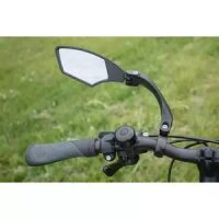 fahrradspiegel m-wave spy space schwarz, linksmontage , ø 22,2mm
