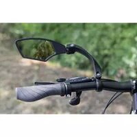 fahrradspiegel m-wave spy space schwarz, linksmontage , ø 22,2mm