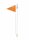 sicherheits-wimpelstange 2-tlg. orange, befestigung an achse