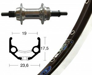 h-rad 28x1.75schr.zkr 6/7f.silb. 36l ryde zac 19 schw/silb. niro-speiche