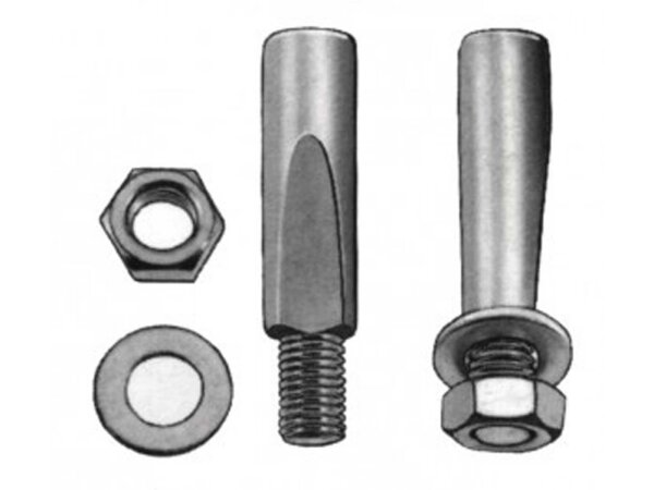 kurbelkeil 9,5 mm kurze fläche beutel 10 stück