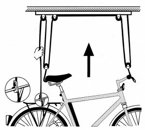 fahrrad-deckenlift max. 20 kg
