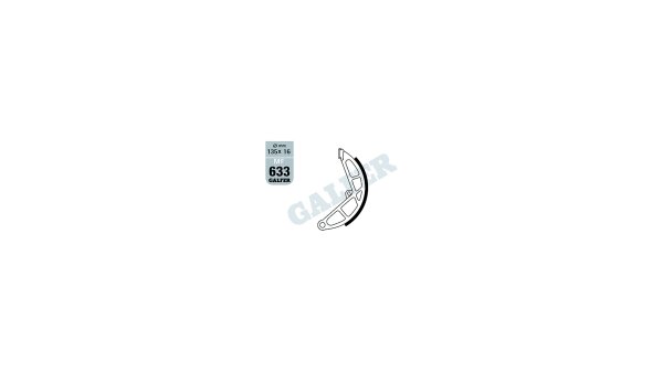 GALFER Bremsbacke "MF633" G2165, Organis