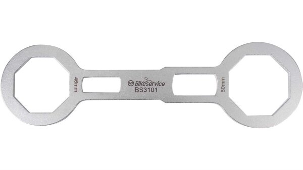 BIKESERVICE Gabelkappenschlüssel Zum einfachen Lös 46 / 50 mm, 8-