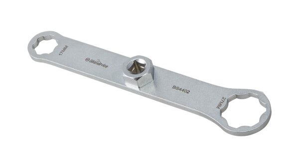 BIKESERVICE Gabelkappenschlüssel Zum einfachen Lös 17 / 27 mm, 6-