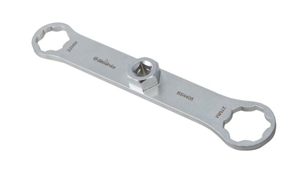 BIKESERVICE Gabelkappenschlüssel Zum einfachen Lös 22 / 27 mm, 6-