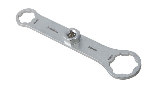 BIKESERVICE Gabelkappenschlüssel Zum einfachen Lös 22 / 32 mm, 6-