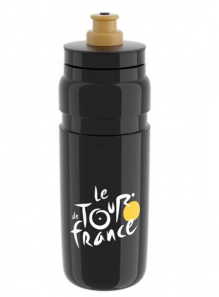 Trinkflasche Elite Fly Tour de France 750ml, schwarz