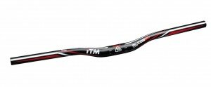 mtb lenkerbügel itm alcor 80 mtb alu6061 ø31,8 mm,740mm,schwarz anodisiert,se.ri.