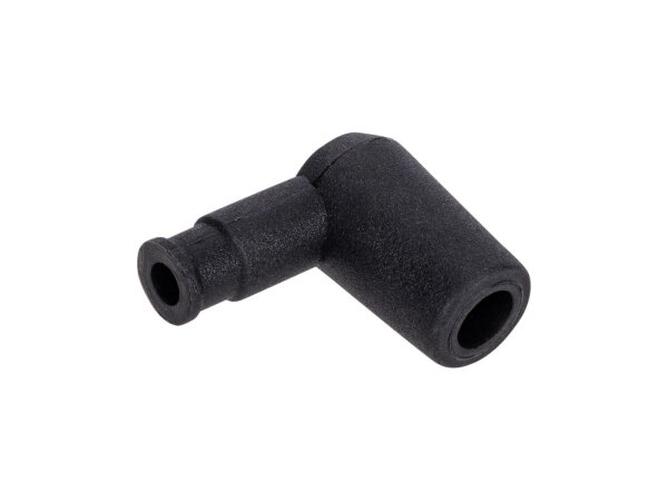 Kerzenstecker "Economy" Wasserdicht 90°, Silikon schwarz