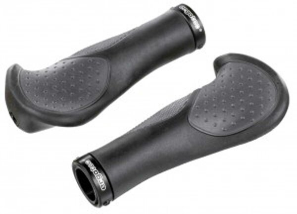 mtb/atb-griffe ergotec kraton,135mm,schwarz,mit grüner klemmung