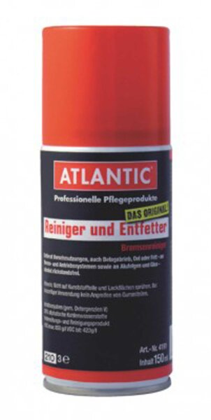 reiniger und entfetter atlantic 150ml, sprühdose, mit schnorchel