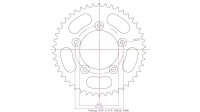 ESJOT Kettenrad "32152" 520, Stahl, schwarz 44...