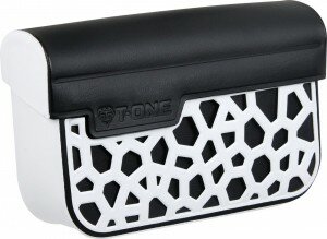 vorbautasche t-one dry kunststoff, weiß/schwarz, 90x130x15mm