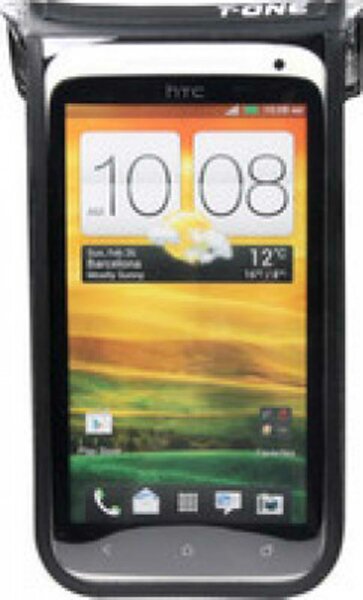 smartphonetasche t-one akula ii pu, schwarz, wasserdicht, 148x75x10mm