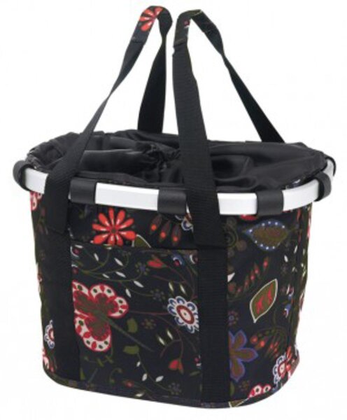 city-tasche klickfix bikebasket reisenthel, folklore/schwarz, 35x28x26cm