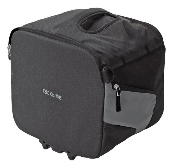 Racktime System Fahrradtasche Qubeit schwarz, inkl. Snapit Adapter, 18 ltr