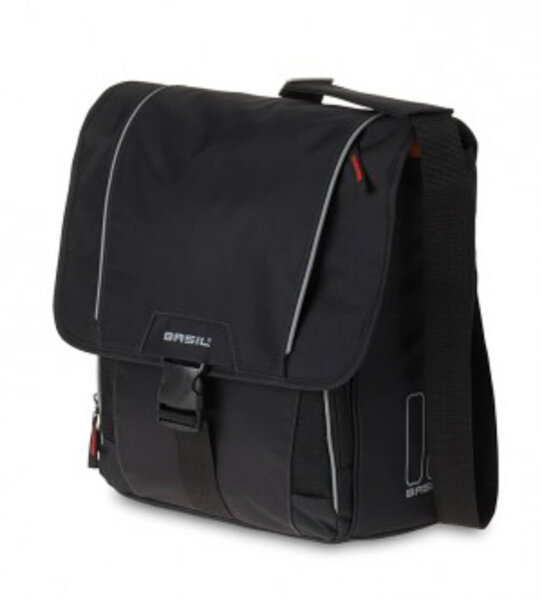 schultertasche basil sport design comm. schwarz, m. kordelverschluss, 18 ltr