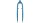 Gabel 28" 1 1/8", Unicrown Stahl, V-Brake, passend petrol