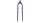Gabel 28" 1 1/8", Unicrown Stahl, V-Brake, passend cobalt blue