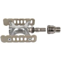 pedale mks clip-on abnehmbar titanfinish, mit tasche
