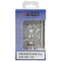 pedale mks clip-on abnehmbar titanfinish, mit tasche