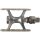 pedale mks clip-on abnehmbar titanfinish, mit tasche