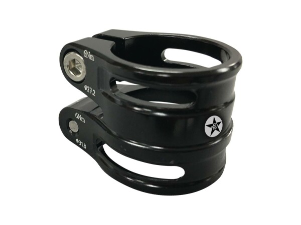 BRAVE Sattelklemme SB-verpackt, Aluminium 6061 T6  31,8 mm auf 27