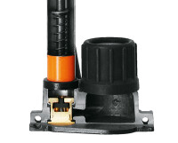 standpumpe sks rennkompressor e.v.a.-ventilkopf, orange  dv/av/sv