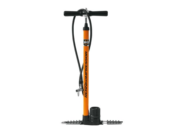 Standpumpe SKS Rennkompressor mit Hebelstecker, orange DV/AV/SV