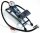 fußtretpumpe sks picco blau, mit manometer av/dv/sv/camping