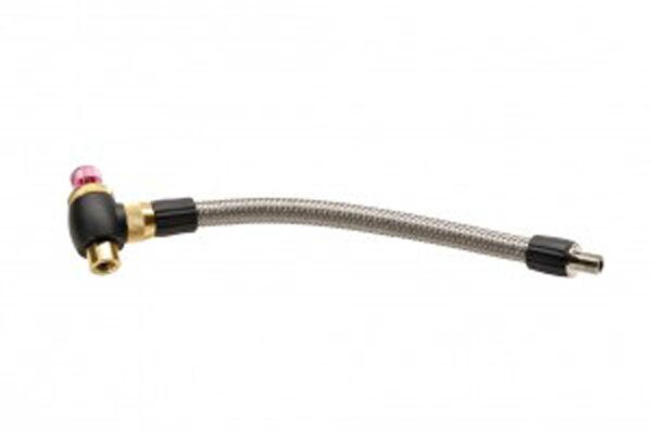 verlängerungsadapter-set minifusspumpe für schrader-autoventile, länge 21cm