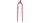 Gabel 28" 40 mm Gewinde rosered, 210 m